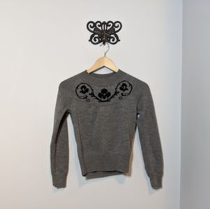 Club Monaco grey crew neck sweater